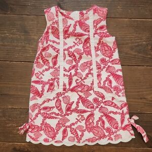 Lilly Pulitzer Pink and White Shell Print Dress